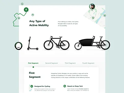 Cyclers Landing app branding exploration illustration ios isometric landing layout location typography vector