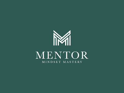 Mentor athletes brand brand identity branding coach fashion knowledge lettermark logo logotype mark mind modern personal success symbol wellness wordmark