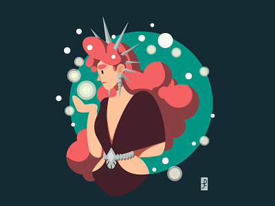Some magic adobe illustrator challenge colorful girl illustration magic magical vector wonder