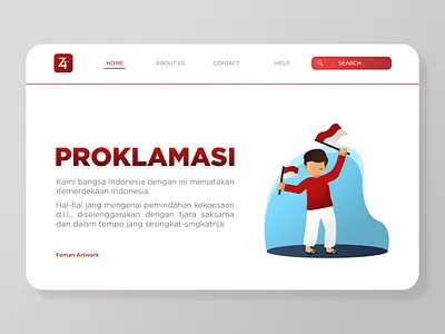 DIRGAHAYU INDONESIA branding design flat illustration illustrator ui ux vector web website