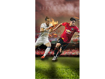 Gareth Bale x Daniel James - Superstar to Prospect daniel james design fifa 20 football football club football design football edit football wallpaper footballer gareth bale illustration manchester united photoshop photoshop editing poster real madrid soccer soccer edit wales wallpaper