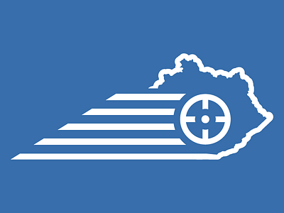 Bluegrass Shotgun Championship (alternate) blue branding graphic kentucky logo shotgun white