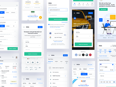Mobile Responsive car insurance form health insurance insurance landing page