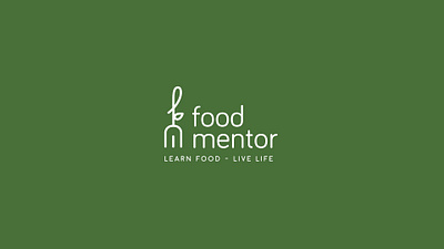 Food mentor design diet food health leaf life line live logo nutrition