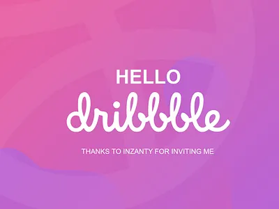 Hello dribbble design