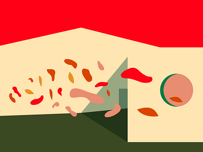 Autumn Vol.2 architecture autumn leaves beauty breeze brown illustration red