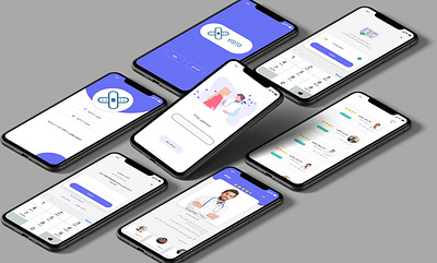 visito mockup appointment design doctor app illustration logo mobile ui