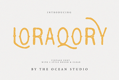 LORAQORY Font branding brush fonts font font awesome goodtype lettering letterpress letters logodesign logotype retro retro design retro font script typogaphy vintage vintage badge vintage font vintage logo