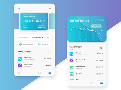 Wallet Application app bank bank app banking flat graphic design graphicdesign minimal mobileui ui uidesign uiux userinterfacedesign ux uxdesign uxdesigner uxdesigns wallet wallet app xd