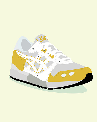 ASICS Tiger Gel-Lyte art design graphic design illustration illustration art illustrator sneaker sneakerhead sneakers vector