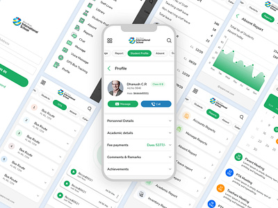School Admin App admin app design school ui