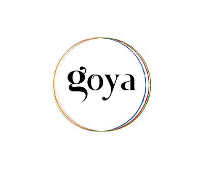 Goya brand branding design flat illustration illustrator logo minimal typography vector