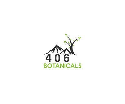 406 Botanicals6 brand branding design flat illustration illustrator logo minimal typography vector