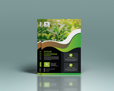 Natural Business Flyer adobe illustrator adobe photoshop brandidentity branding branding and identity corporate corporate business card creative design design illustration