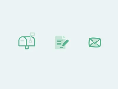 Contact Us Icon after effects animation contact contact us dailyui dailyui 028 flat flat design gif green icon icon design icons illustrator line icon motion stroke icon ui