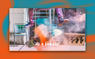 Day 247: Do A Kickflip Landing Page clean daily design design graphic design graphicdesign interface landing page landingpage minimal web design