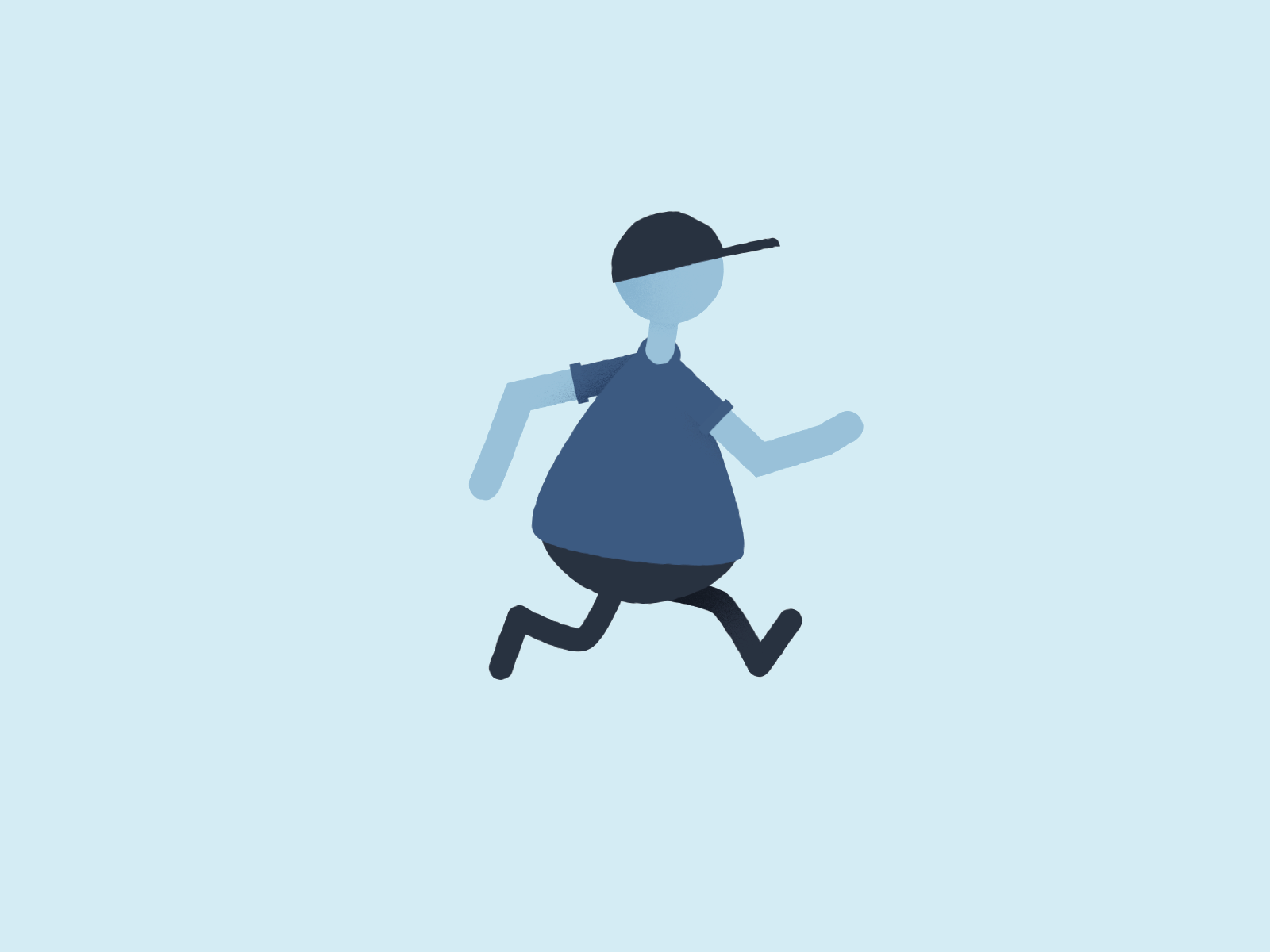 Runner boy after effects animation animation loop character character animation gif gif is life motion design motion graphics rubberhose2 run cycle subtle strokes