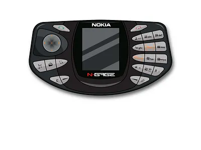 nokia n-gage arcade branding cellular console consoleart game gameart handphone illustration java joystick legendconsole mobile n gage ngage nokia nokia game nokia n gage symbian vector