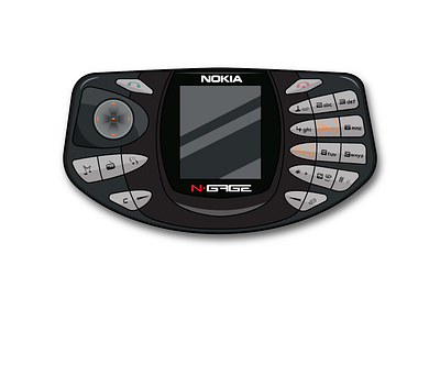 nokia n-gage arcade branding cellular console consoleart game gameart handphone illustration java joystick legendconsole mobile n gage ngage nokia nokia game nokia n gage symbian vector