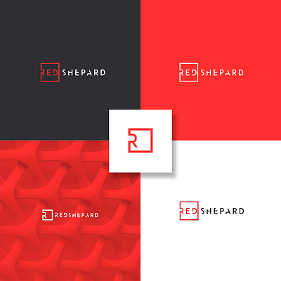 Redshepard brand branding business card design financial financial logo icon illistration logo logos modern logo r logo red tech technology logo vector