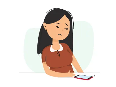 Anxiously waiting for messages empty empty state messages sms