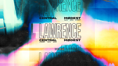 Lawrence is coming to Denmark banner banner design design experimental design gradients graphic design music event photoshop poster a day poster art techno underground vector