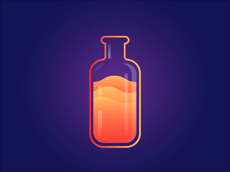 Magic Orange Juice adobe illustrator adobe photoshop after affects after effects animation animated gifs animation bubble design dribbble drink gif graphic illustration magic orange shots vector