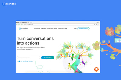 Site web Azendoo application azendoo homepage illustration kanban site web task tasks team task teamwork timeline ui design user interface ux design
