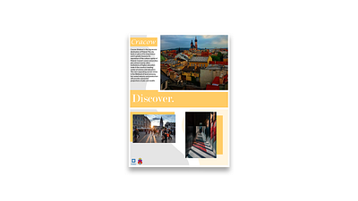 Cracow Brochure art brochure design city city branding city illustration cracow design flat kraków poster ui vector