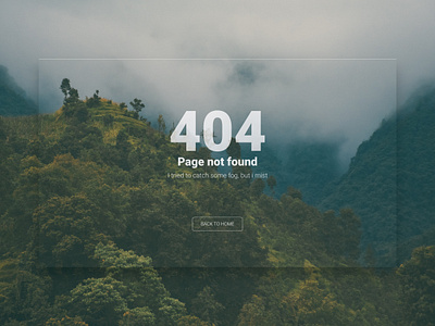 Hey guys, I tried to catch some fog, but I mist.. feel minimalism nature nepal ui ux webdesign