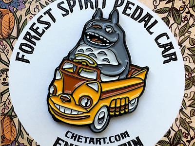 Totoro Enamel Pin chetart chetphillips enamelpin forestspirit myneighbortotoro totoro