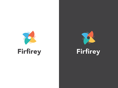 Firfirey / Paper Windmill. branding design flat icon illustration logo typography vector