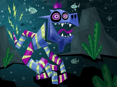 Electric Eel adobe illustrator eel electric eel illustration vector vector art