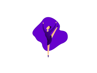 Ballerina design graphic dribbbler dribbblers flat flat design flatillustration graphic design vector