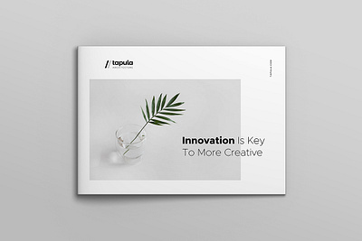 Tapula Front Page branding brochure design indesign layout design photography template typography