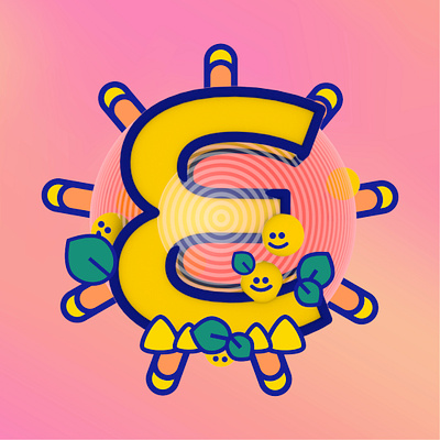 E for 36 Days of Type 36days 36daysoftype 3d animator bellapark branding c4d graphic illustration junghyunpark lettering motion designer motiongrapher nyc type typography