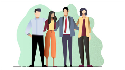 TEAM characterdesign graphicdesign illusration landingpage team vector