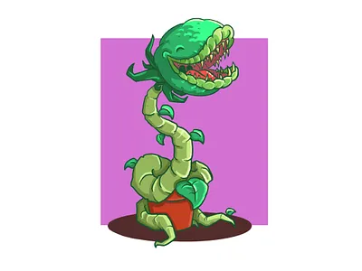 feed me cartoon character cute illustration procreate app