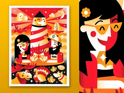 BSDS "New England Brew" Charity Poster Show beach beer beer art cbcoombs charity design illustration new england poster poster design summer vector