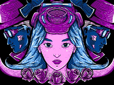 Noir Illustration art artist concept cyberpunk cyberpunk 2077 design girl girl character girl illustration illustration neon neon light neon lights neon sign noir noire poster sketch