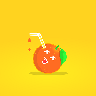 orange juice 2d character design illustration orange vector vectorart