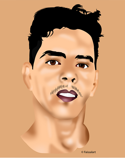 Portrait illustration ai artdesign artwork boy design designer graphicdesign illustration illustrator vector