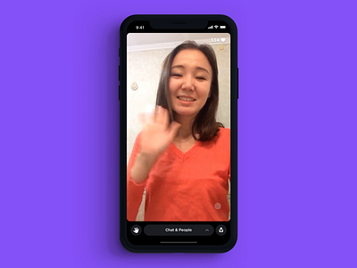 Rize - Fullscreen concept broadcast chat app fullscreen mobile stream ui ux video