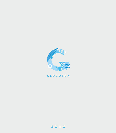 New Year's logo made for "Globotex" company branding design logo vector