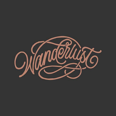 WANDERLUST branding company brand logo company branding company logo design handmade typeface typography vintage badge vintage font