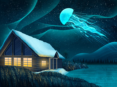 冬 illustration 矢量场景