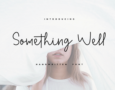 Something Well branding creative design font design freebie freebies handlettering handwritting hanwritten lettering market rantautype simple type