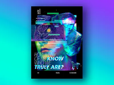 Like tears in rain abstract abstract art colorful fanart glitch effect glitchart iridescent movie poster poster vaporwave