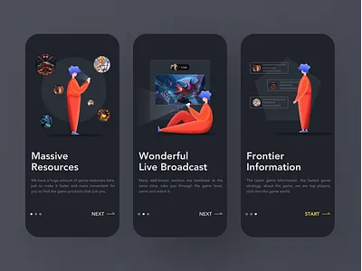 Game TV - Startup page design game icon illustration tv ui ux 设计