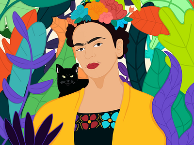 Hispanic Heritage Month 01 art digital art frida hispanic heritage procreate
